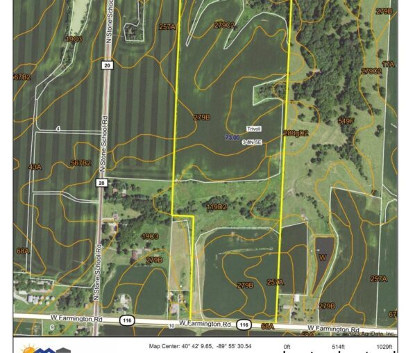 Peoria County Land Auction: 73 +/- Acres Selling in 1 Tract