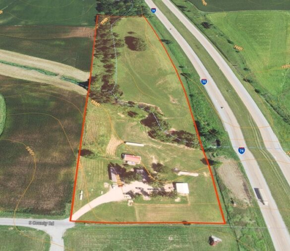 Online Only Real Estate Auction – Henry County Home with 10 +/- Acres: 5498 S. County Road – Alpha, IL