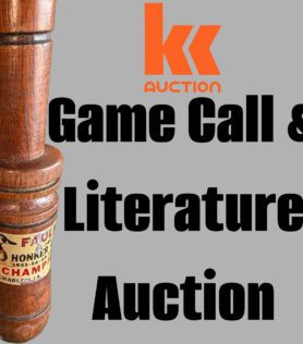 Delano “Dee” Kruzan Estate Game Call & Literature Auction