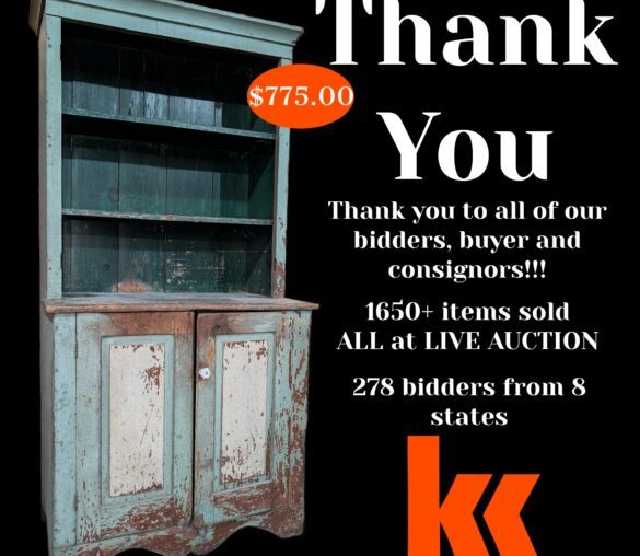 Kyle Kelso Auctioneer Spring Antique Auction